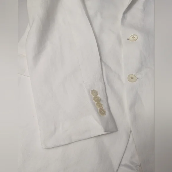 Lauren Ralph Lauren Men's Lassiter UltraFlex Tailored Linen White Jacket 48L NWT